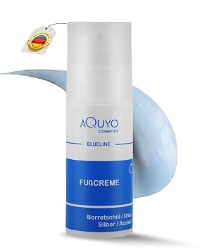 Blueline Foot Cream for Calluses and Athletes Foot Cream for Dry Cracked Feet and Inflammation of the Skin Foot Cream with 15% Urea Foot Care for Treating Cracks 100 ml Airless Dispenser