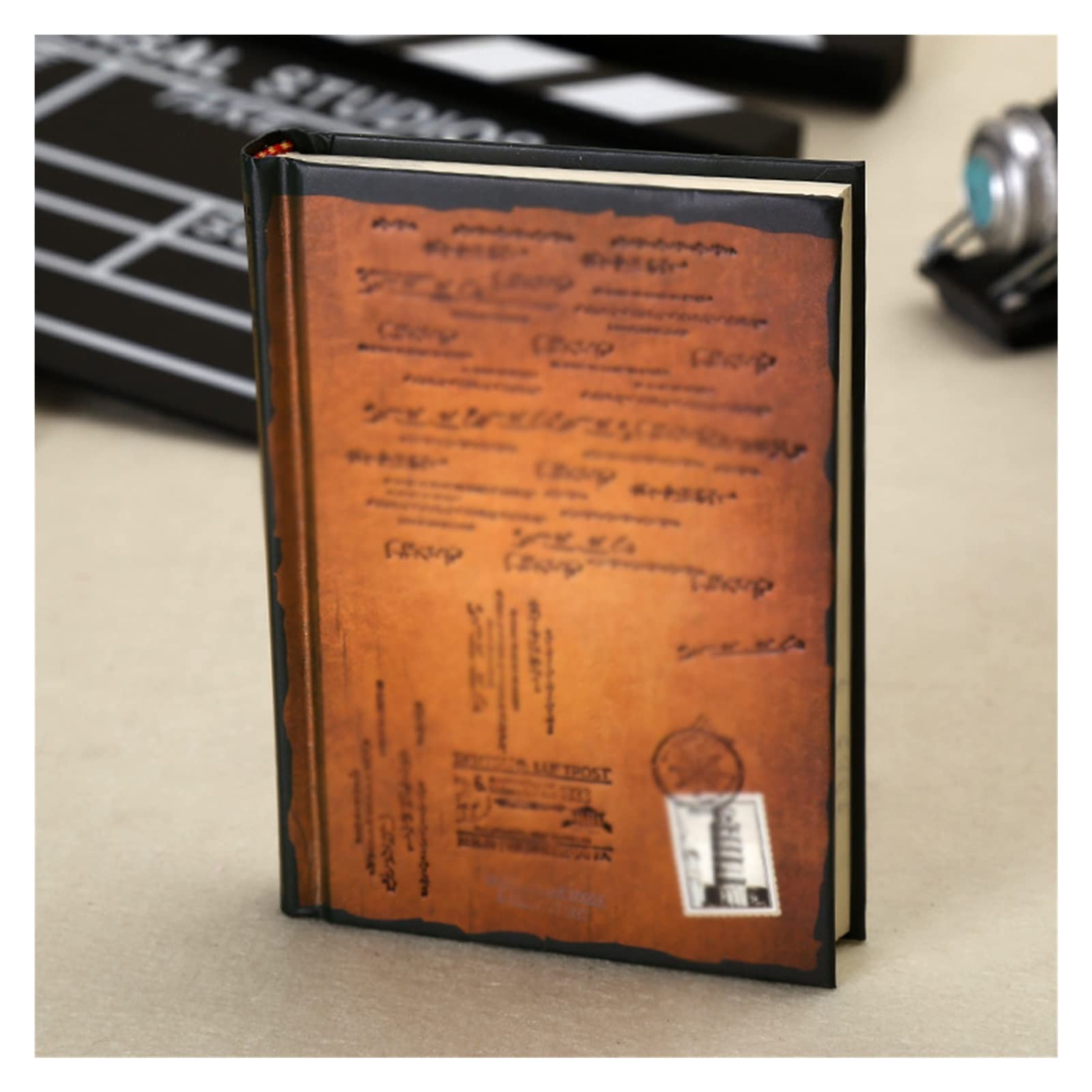 Retro notatnik papierowy w twardej oprawie Vintage osobisty pamiętnik terminarz artykuły papiernicze prezenty biurowe artykuły szkolne (C)