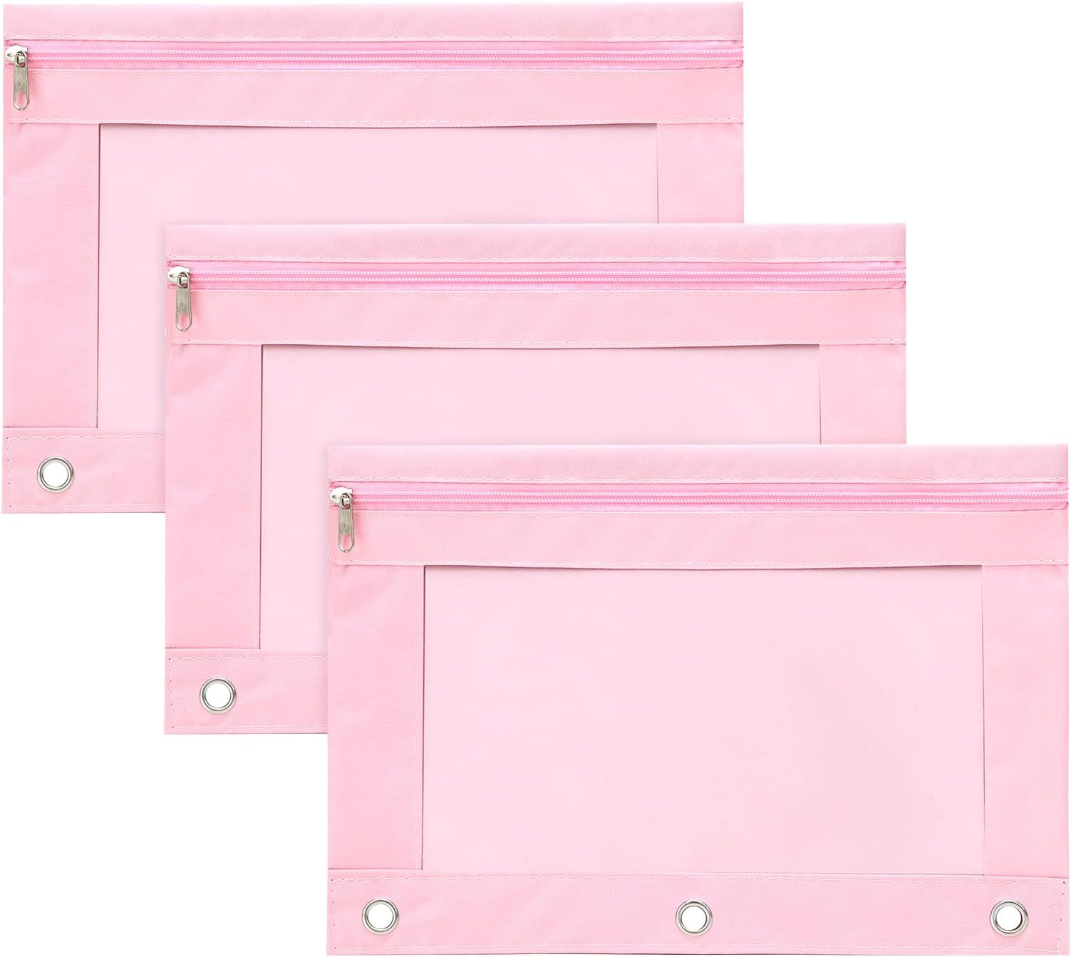 EOOUT 3 Pack Pencil Pouches for 3 Ring, Binder Pencil
