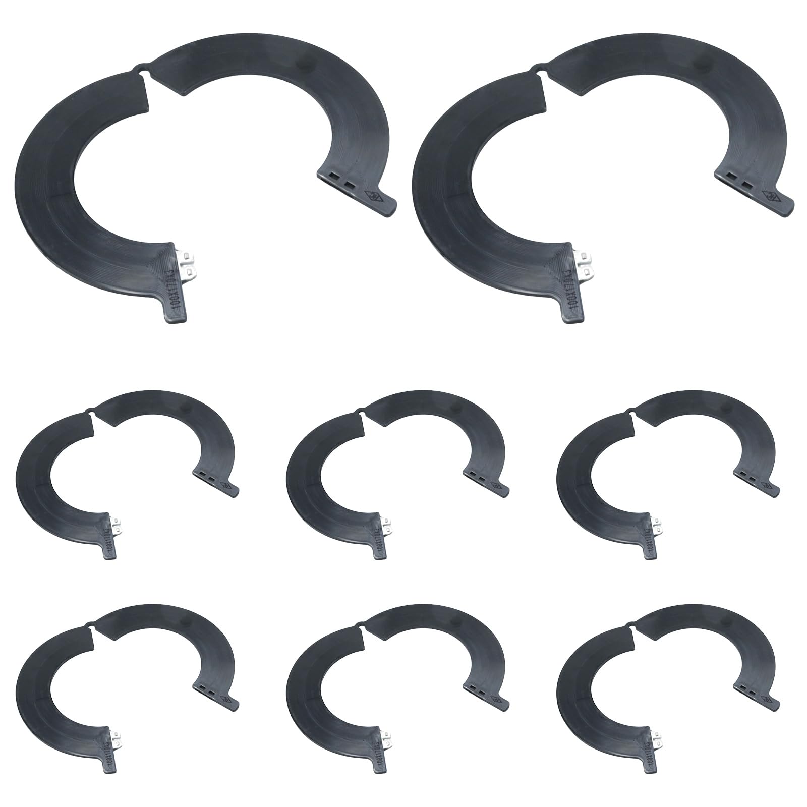 EATAKWARD 8 Pcs 100MM Bucket Pin Shim Spacers for Excavators and Loaders