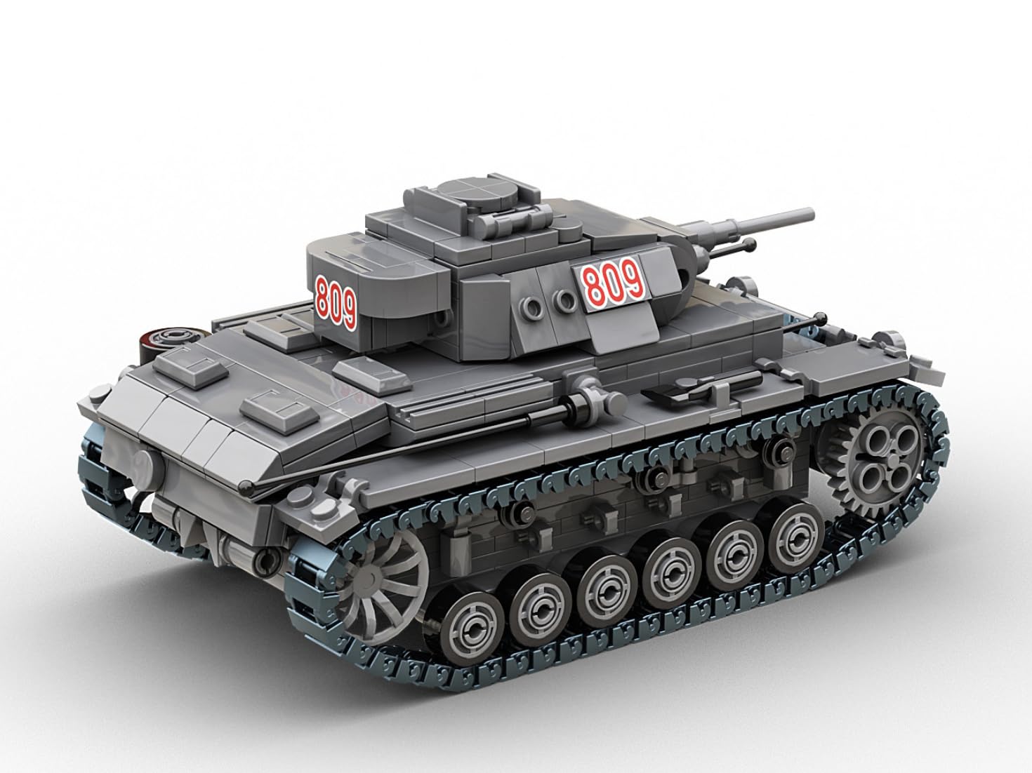 Panzer III Ausf.J zestaw klocków budowlanych