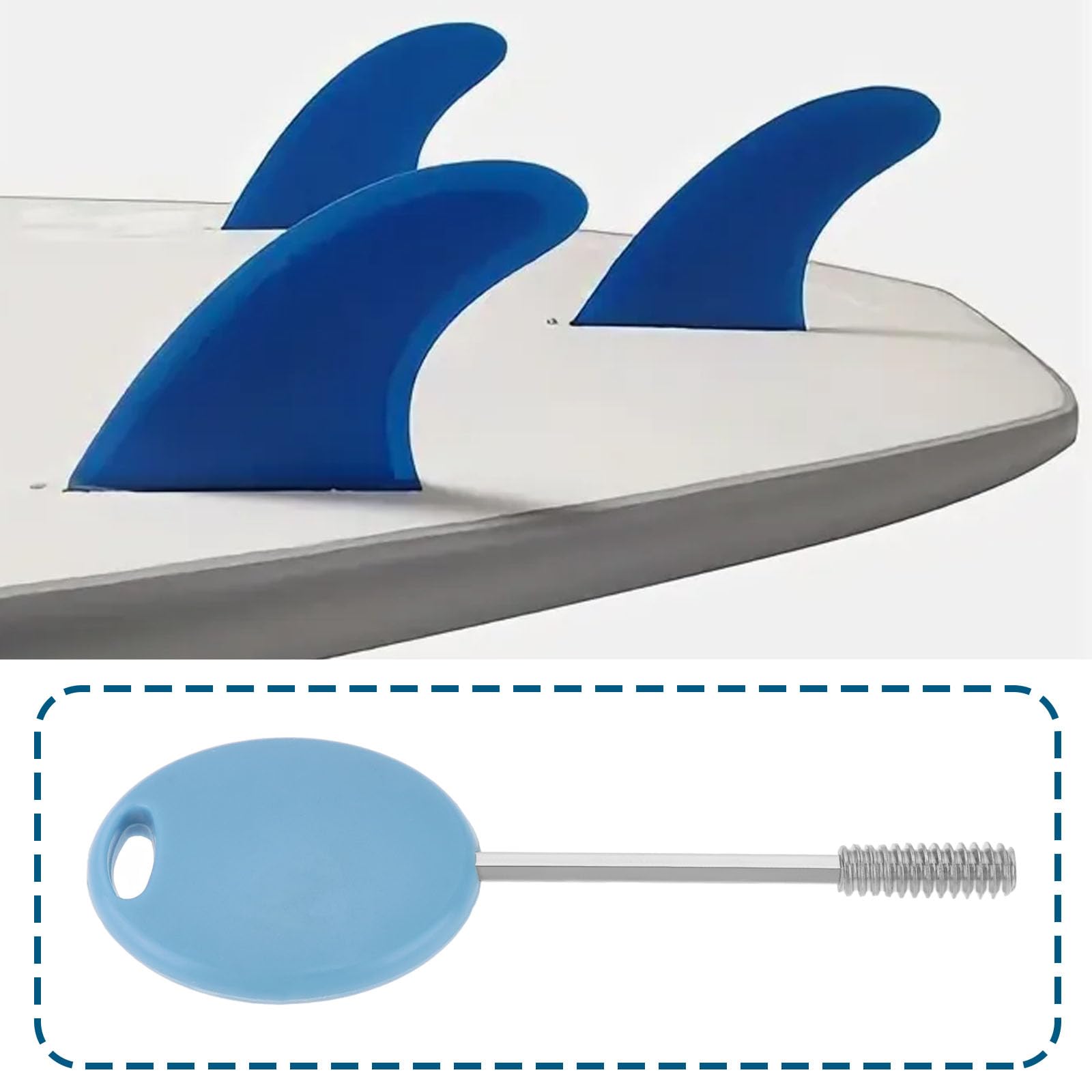 2 Piezas Tornillos Prisioneros para Aletas de Tabla de Surf Compatible con Futures