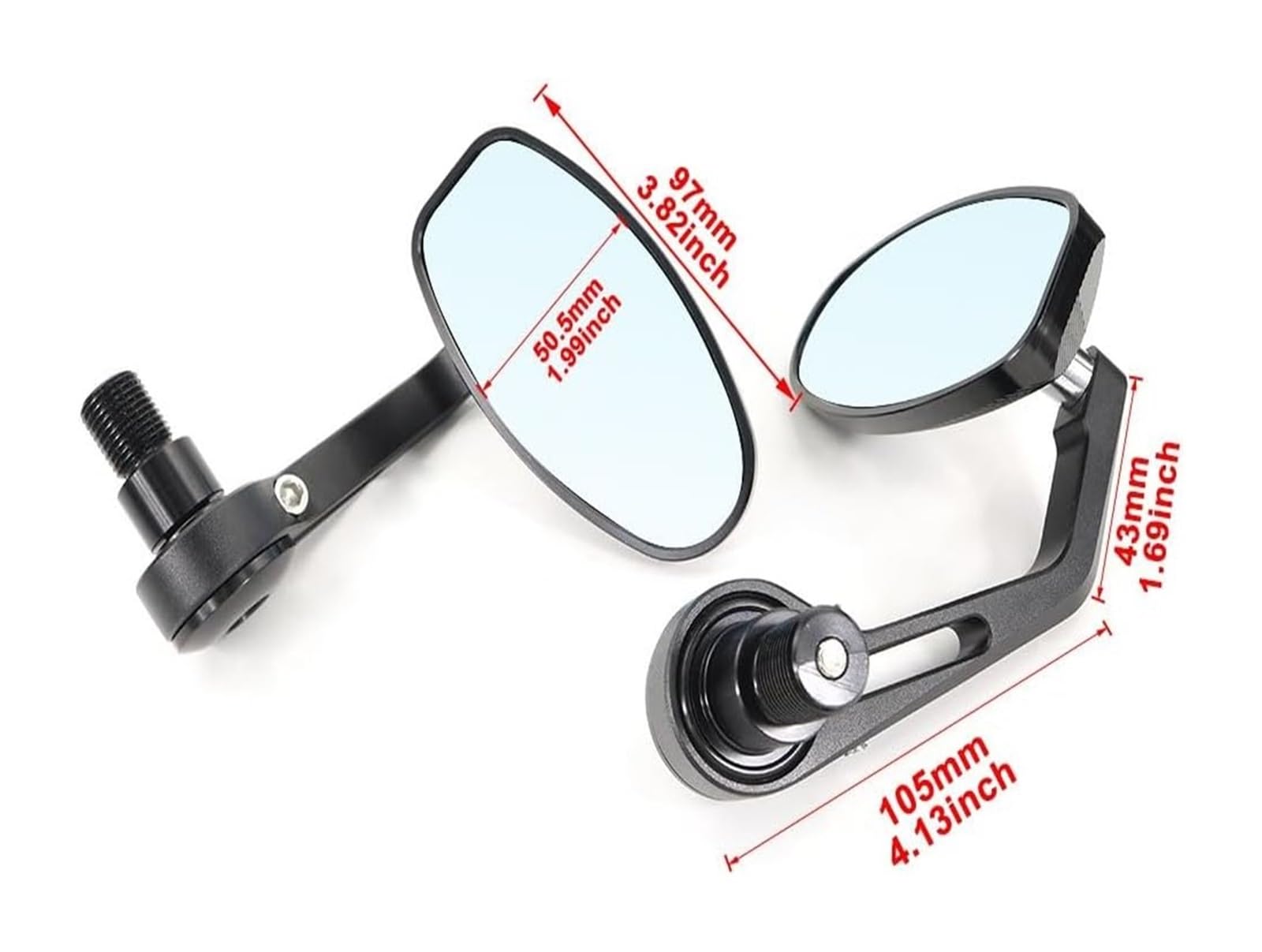Motocicleta para Yamaha XSR900 XSR700 para Tmax500 530 MT-07 MT-09 MT10 FZ1 FZ6R FZ6 para Espejos Retrovisores Manillar Fazer Espejo Retrovisor