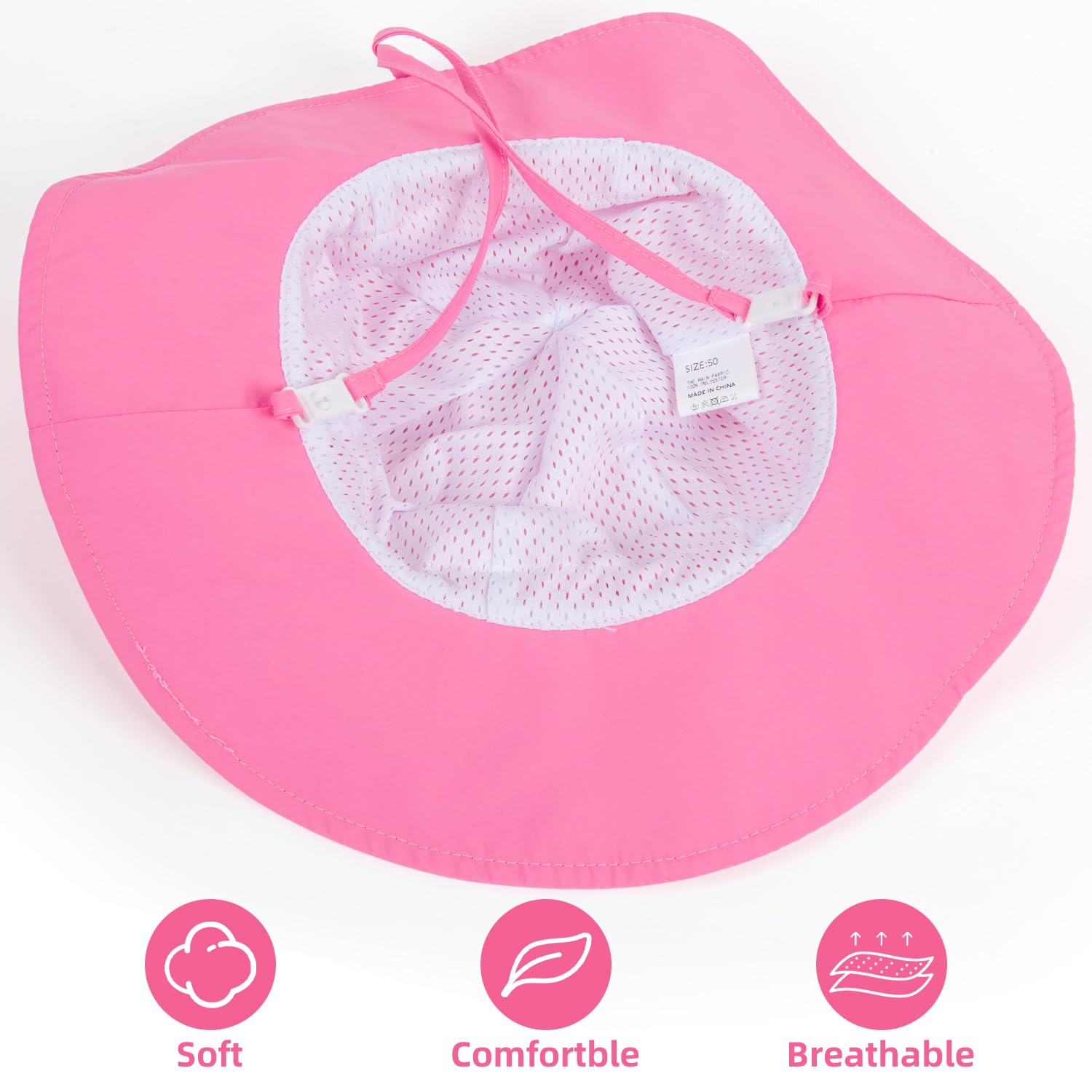 Snapklik.com : Baby Sun Hat Toddler Girl Beach Hat Adjustable Outdoor ...