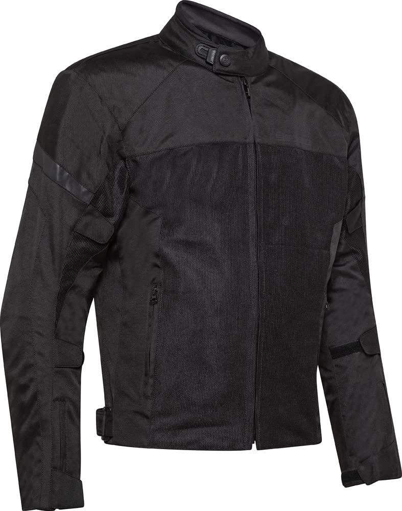 Chaqueta de moto de verano con certificación CE DUNA, con grandes inserciones de malla para una ventilación perfecta, disponible en negro o gris