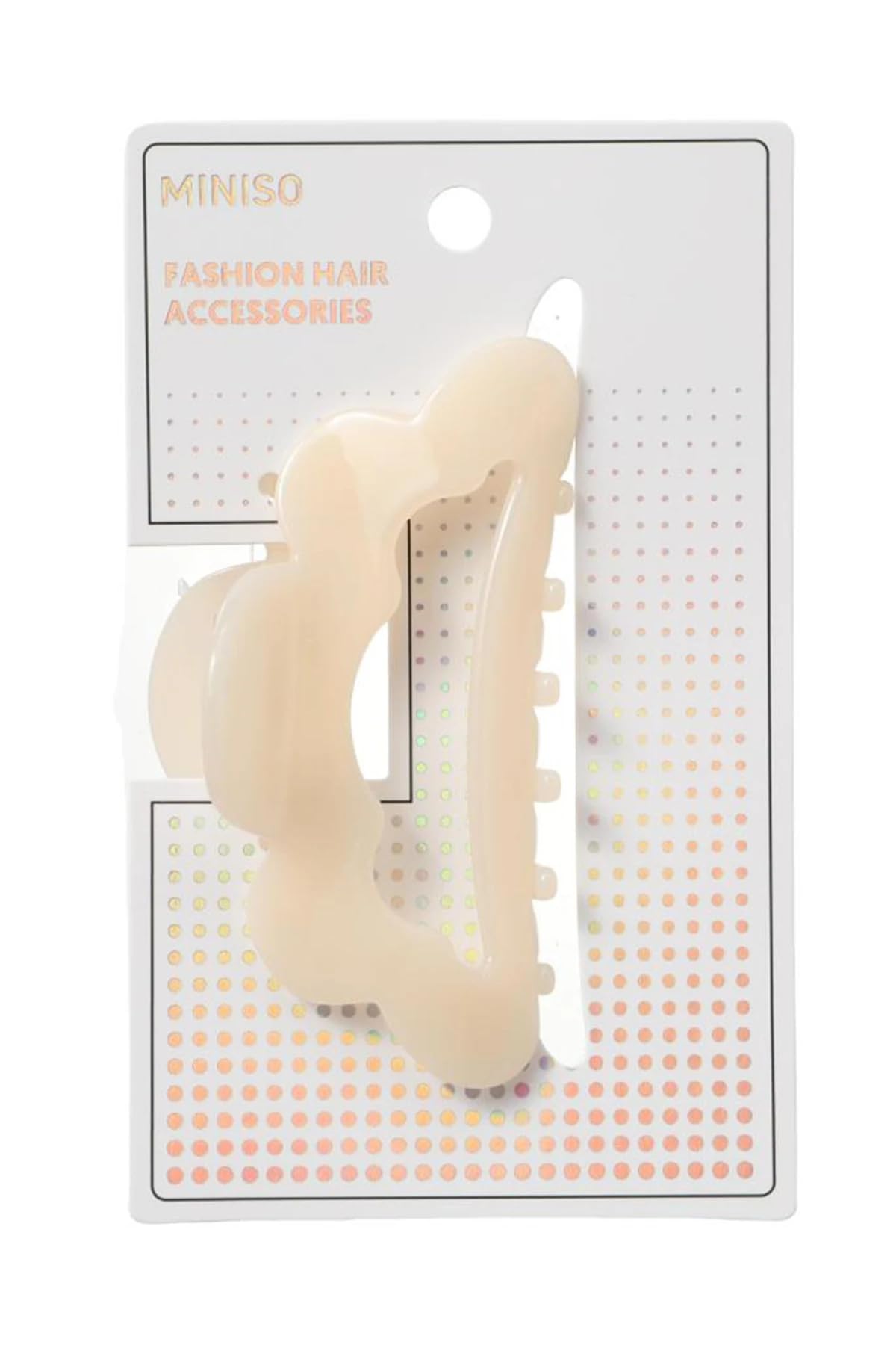 Miniso Kadın Selüloz Asetat Saç Klipsi, Standart, 2019480810106, Renkli