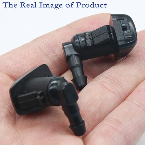 Miniatura 6 de Kit de 2 boquillas de limpiaparabrisas de repuesto para Chrysler 300 2011-2018. OEM # 68260029AA 05182327AA. Negro