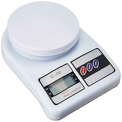 CMS Portable Electronic Kitchen Weighing Scale Digital Machine for Kitchen | Digital Kitchen Scale Upto 10 KG White