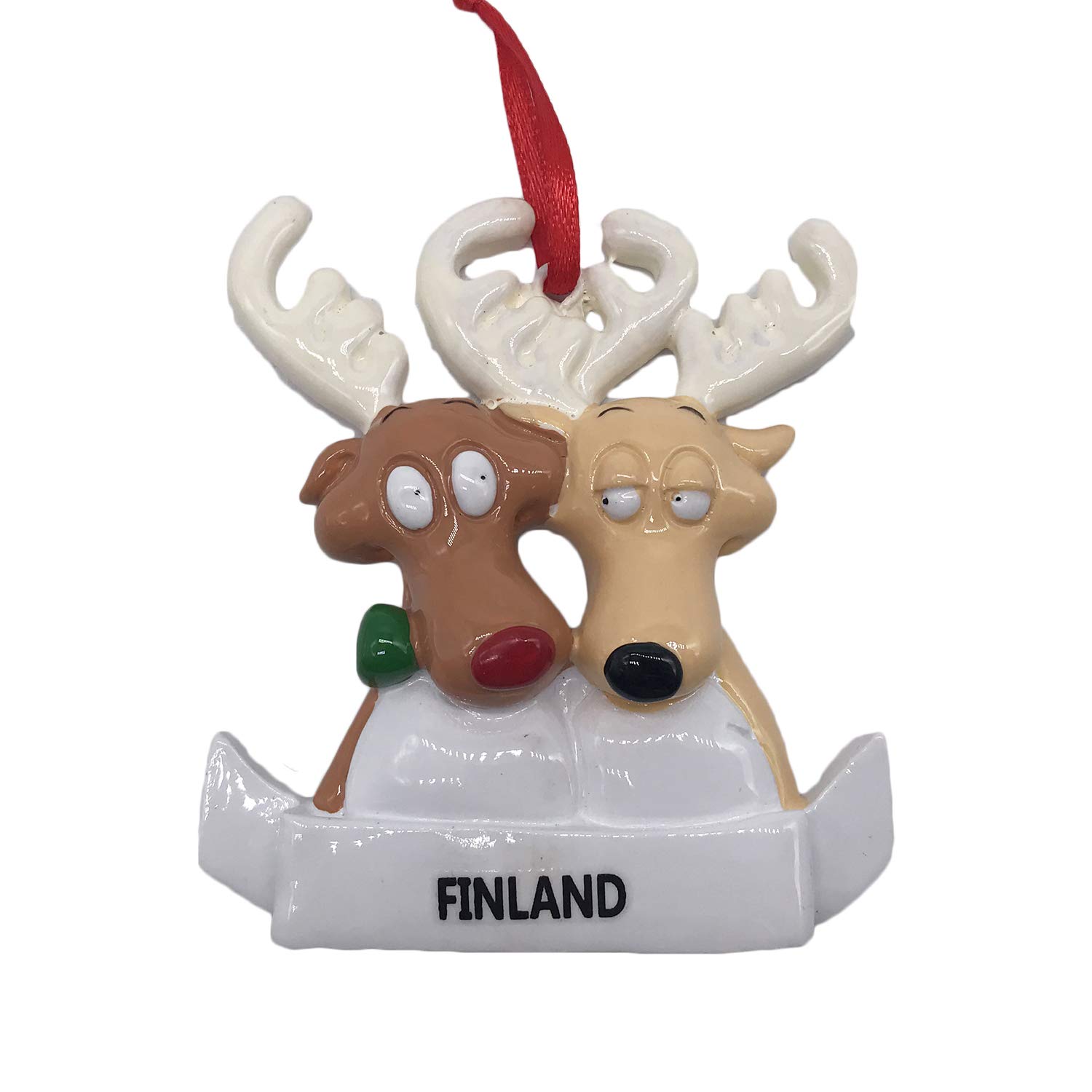 Wedarego Finland Elk 3D Refrigerator Fridge Magnet Tourist Souvenirs Handmade Resin Craft Magnetic Stickers Home Kitchen Decoration Travel Gift