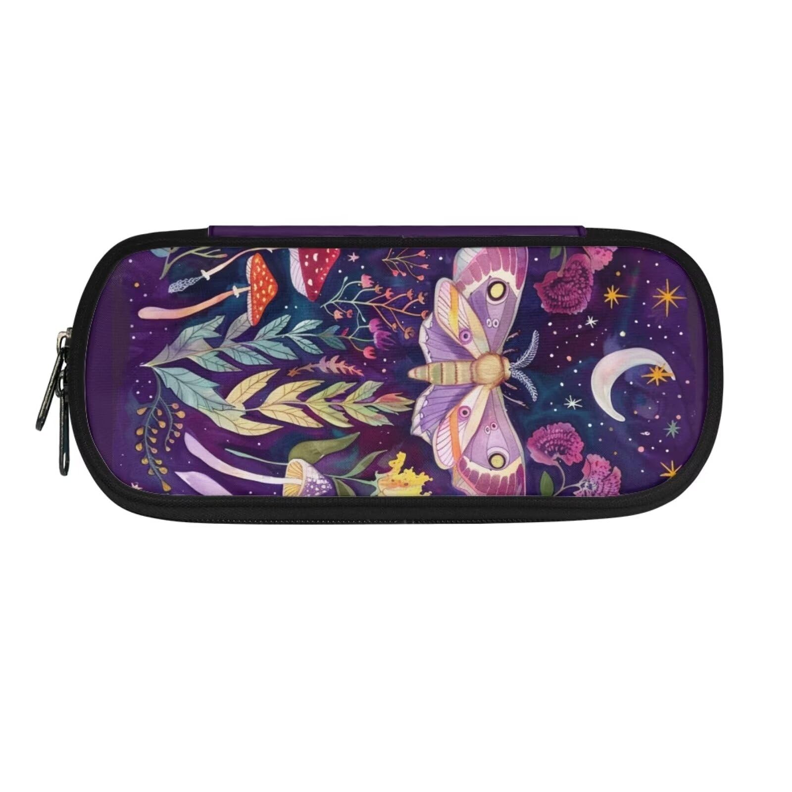 Showudesigns Flower Butterfly Pencil Pouch Women Pencil Case for Teen Girls Pen Bag Box Big Capacity Pencil Holder Middle Elementary School Supplies Storage Case Stationary Desk Organizer with Zipper