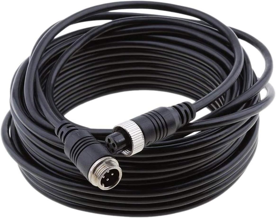 Multibao 10M Car Video 4-Pin Aviation Extension Cable Waterproof Shockproof for CCTV Rearview Camera Truck Trailer Camper Bus Motorhome Vehicle Backup System