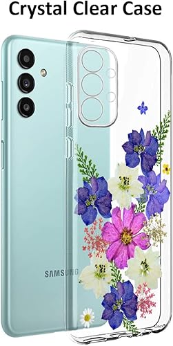Miniatura 3 de Unov Funda compatible con Samsung Galaxy A13 transparente con diseño de TPU suave, absorción de impactos, diseño delgado en relieve, cubierta