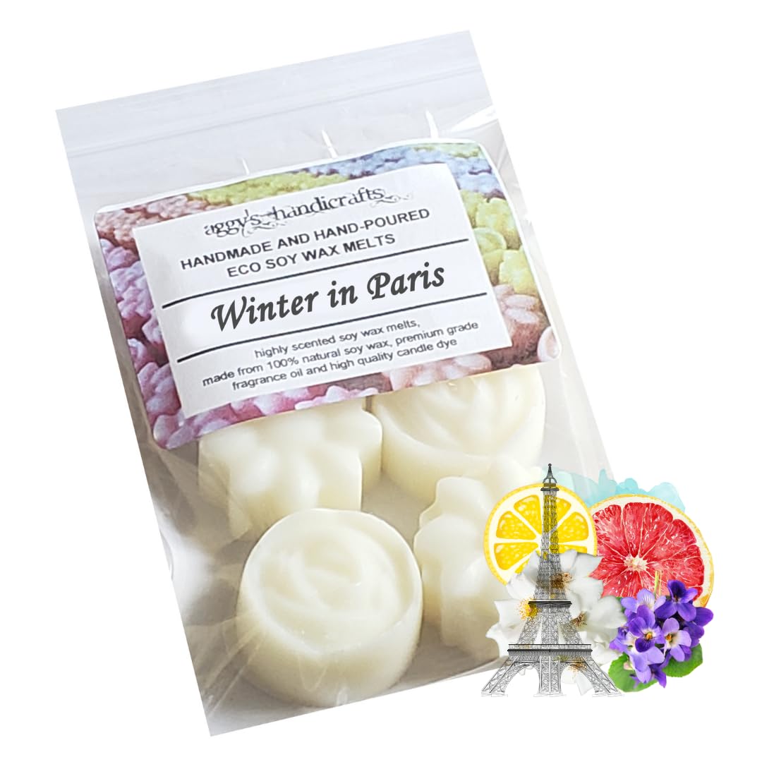 Handmade Highly Scented Soy Wax Melts (Winter in Paris)