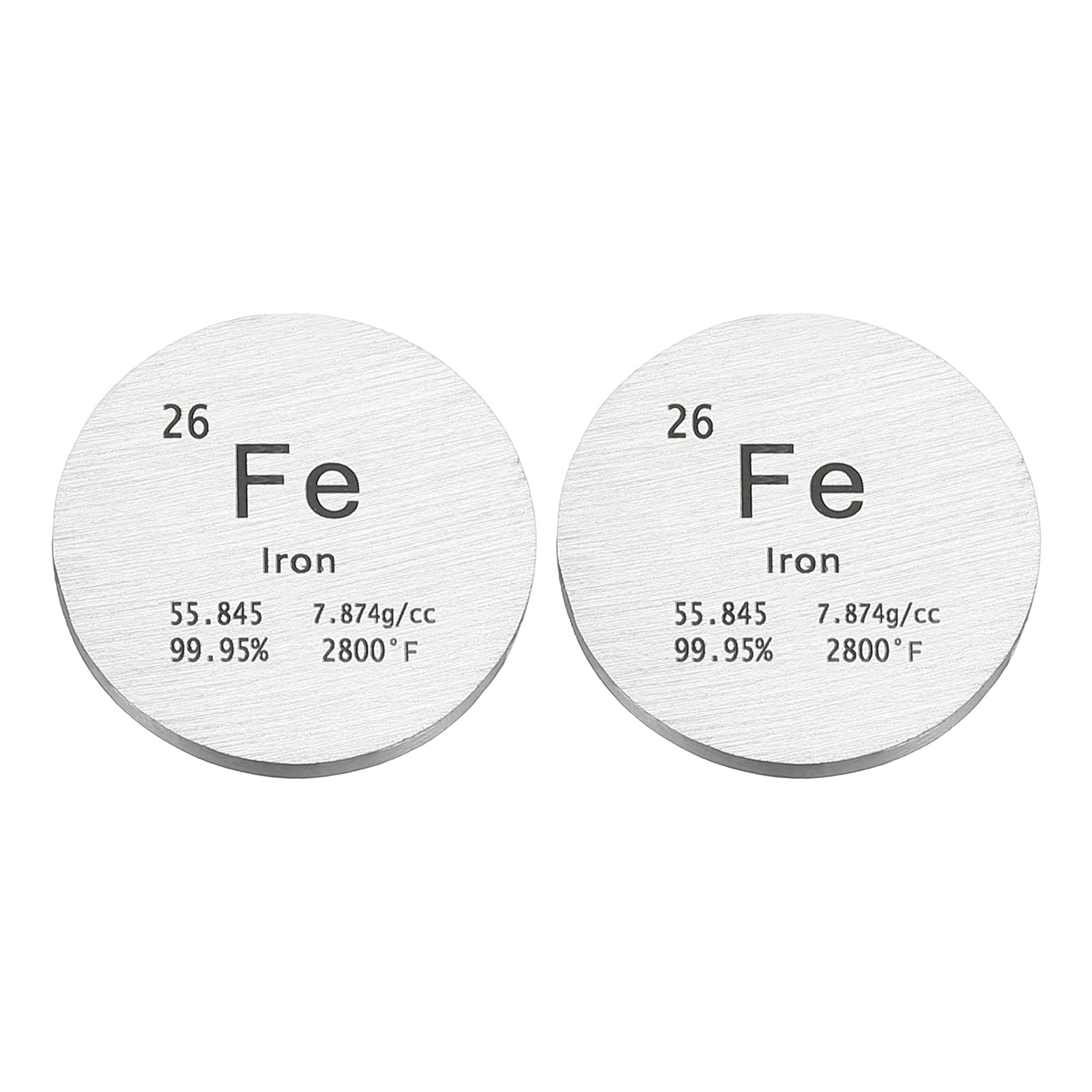 Disque en fer de haute densité pour collection du tableau périodique