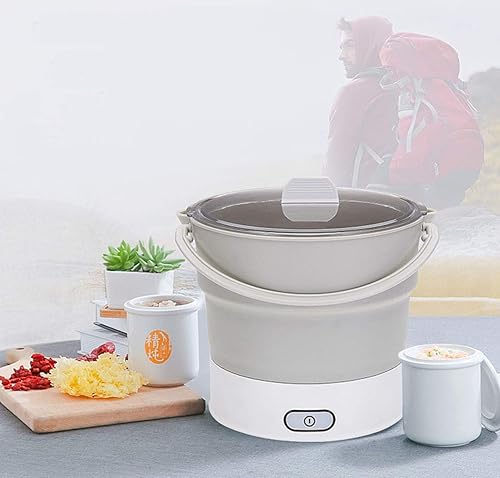 Miniatura 2 de Hervidor eléctrico plegable de viaje, olla plegable, sartén eléctrica plegable, hervidor de agua rápido, pequeño, plegable, hervidor portátil para