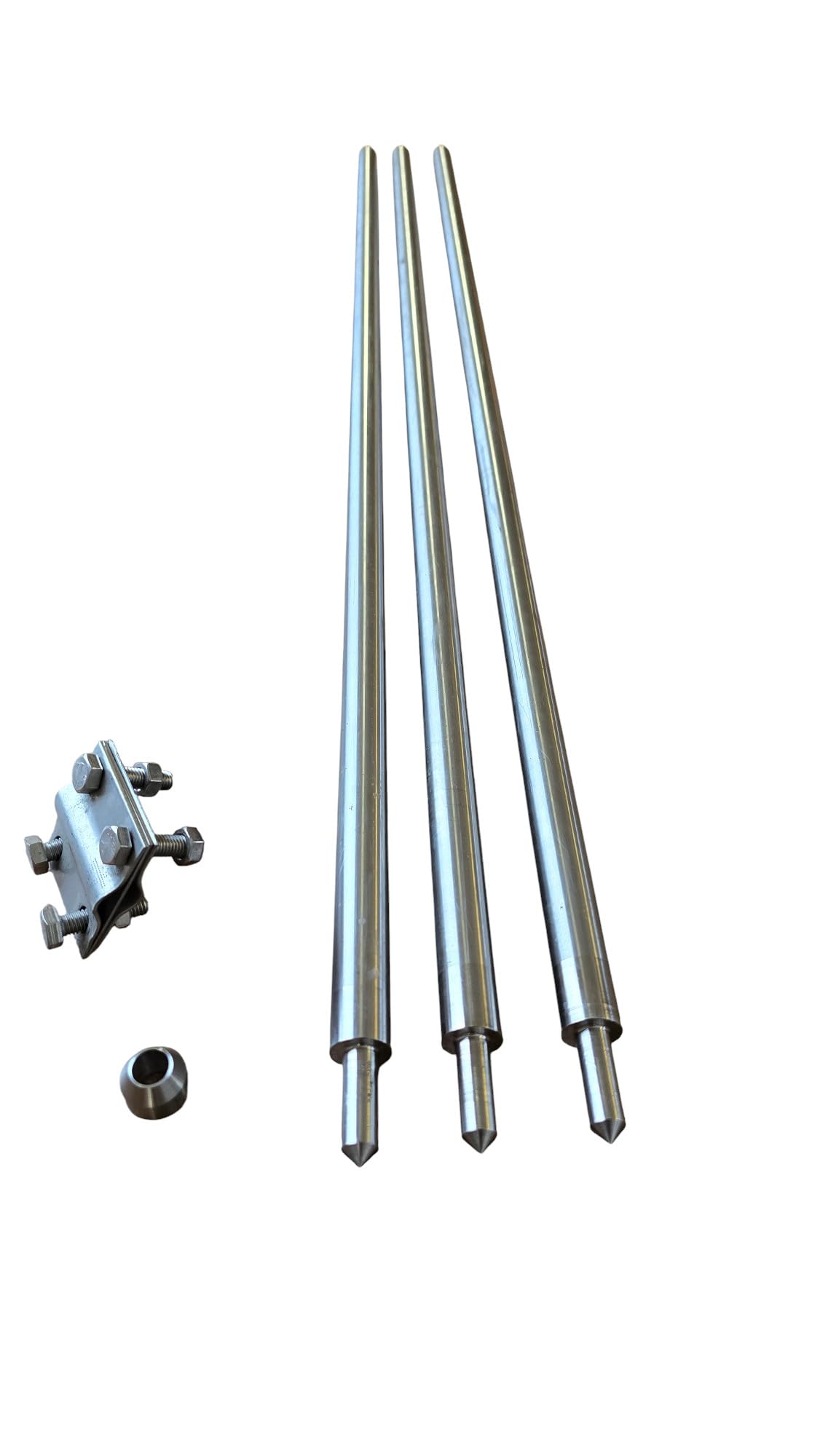 Tiefenerder,Erdungsstangen,Staberder SET V2A Edelstahl Ø 20mm 1m, 2m,4m,5m,6m (3)