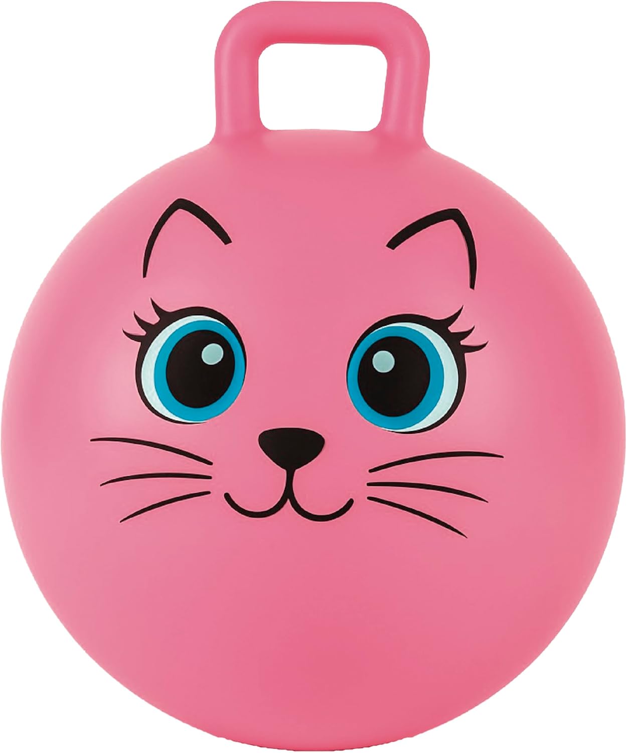Xino Sports Hopping Ball for Kids - 18 Inch Hopper Ball with Handle, Pink Jumping Bouncer Toy for Indoor and Outdoor Play