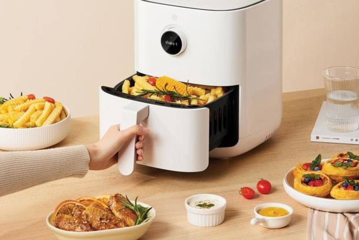Xiaomi Mi Smart Air Fryer,Friggitrice ad Aria Calda 3.5L Alta Capacità, Cucina più sana senza fumo con meno olio e basso contenuto di grassi,Touch Screen,Rivestimento antiaderente a doppio strato Xiaomi Mi Smart Air Fryer,Friggitrice ad Aria Calda 3.5L Alta Capacità, Cucina più sana senza fumo con meno olio e basso contenuto di grassi,Touch Screen,Rivestimento antiaderente a doppio strato