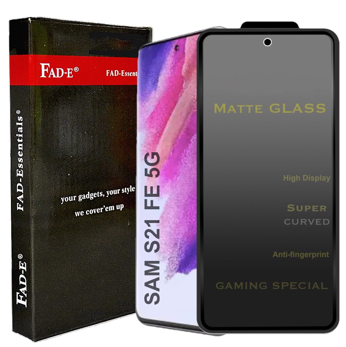 FAD-E Matte Tempered Glass Screen Protector Guard For Samsung Galaxy S21 Fe 5G / S21Fe (Matte Transparent), Full Screen Coverage for Smartphone (B09WVHGN8R) Amazon Price History, Amazon Price Tracker