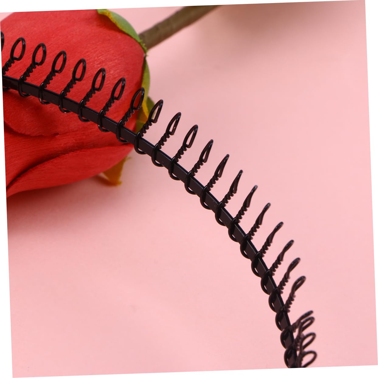 minkissy Wide Insert Comb Metal Headband for Women 4.72 Inch Hard Teeth Hairband Spa Face Washing Hair Styling Accessory Suitable for Elderly - Image 3