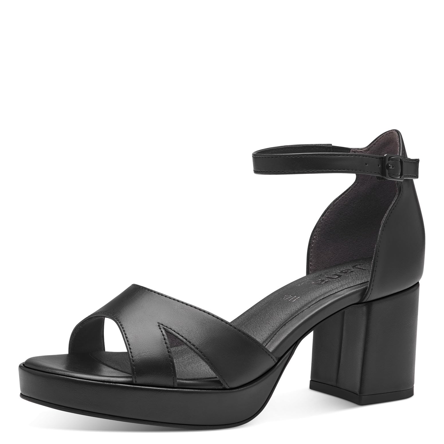 Jana Women’s Sandals with Heel Elegant Vegan, Black, 3,5 UK
