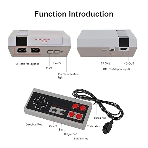 Miniatura 4 de Classic HD Retro Game Console, Mini Classic Game Console Built-in with 621 Retro Games HDMI Input Dual Players Mode for Kids, Adult, Children Gift,