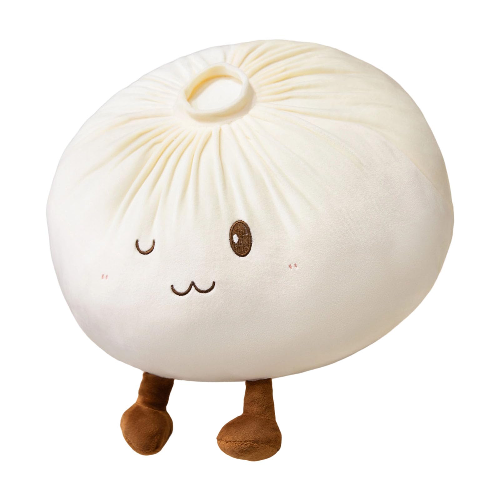 Qusinfc Lovely Steamed Dumpling Stuffed Pillow Smooth Cushion Great for Children and Adults 28Cm Versatile Plush Pillow