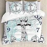 Photo Gallery abakuhaus ancora set copripiumino, pacific coast emblem, arredamento del letto, 3 pezzi con 2 federe cuscini, 155 x 200 cm - 80 x 80 cm, dark blue nero Photo Gallery abakuhaus ancora set copripiumino, pacific coast emblem, arredamento del letto, 3 pezzi con 2 federe cuscini, 155 x 200 cm - 80 x 80 cm, dark blue nero