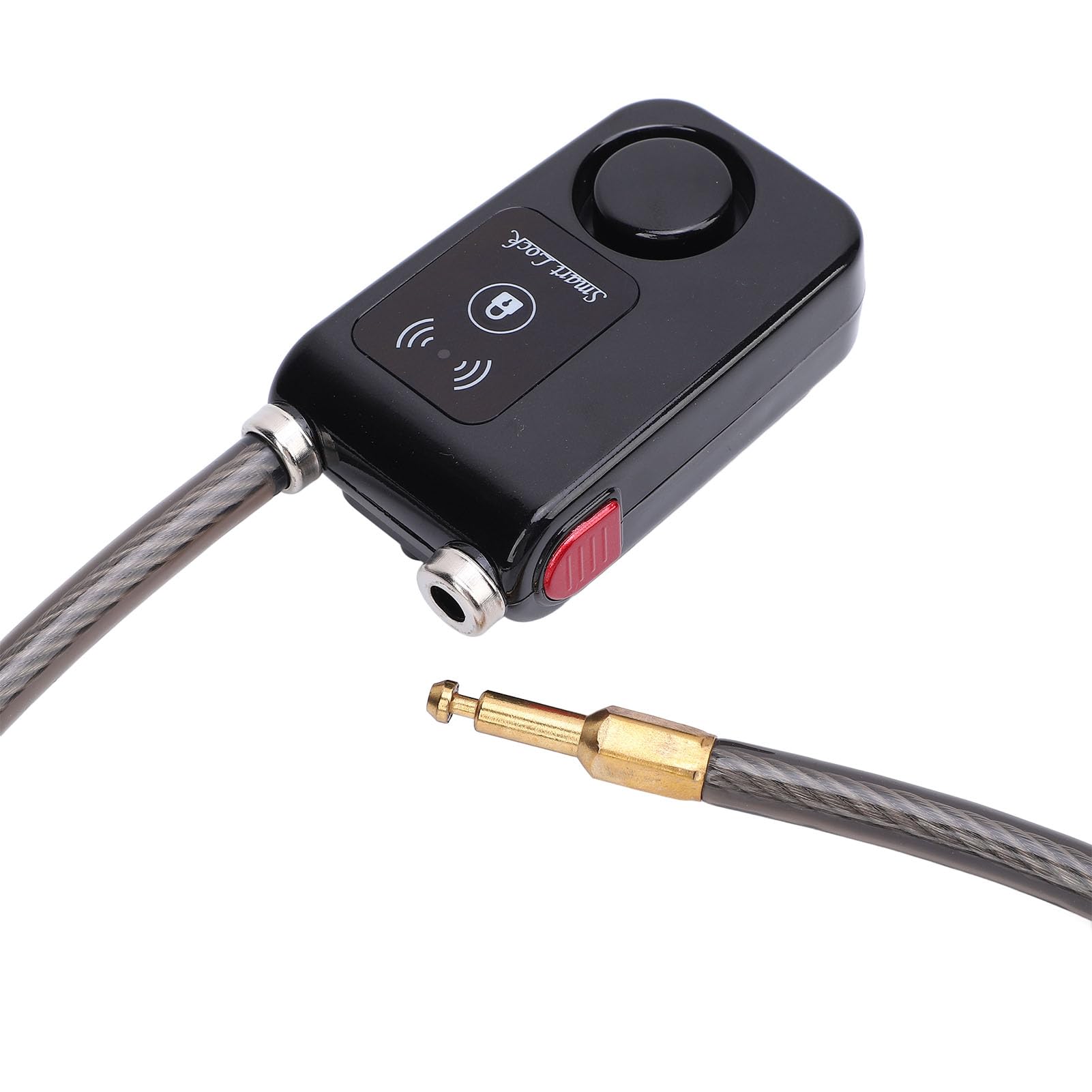 Generic Lucchetto per Moto Bluetooth Intelligente Senza Chiave con Allarme a Vibrazione per Antifurto IP44 Impermeabile per Ciclisti (BLACK)
