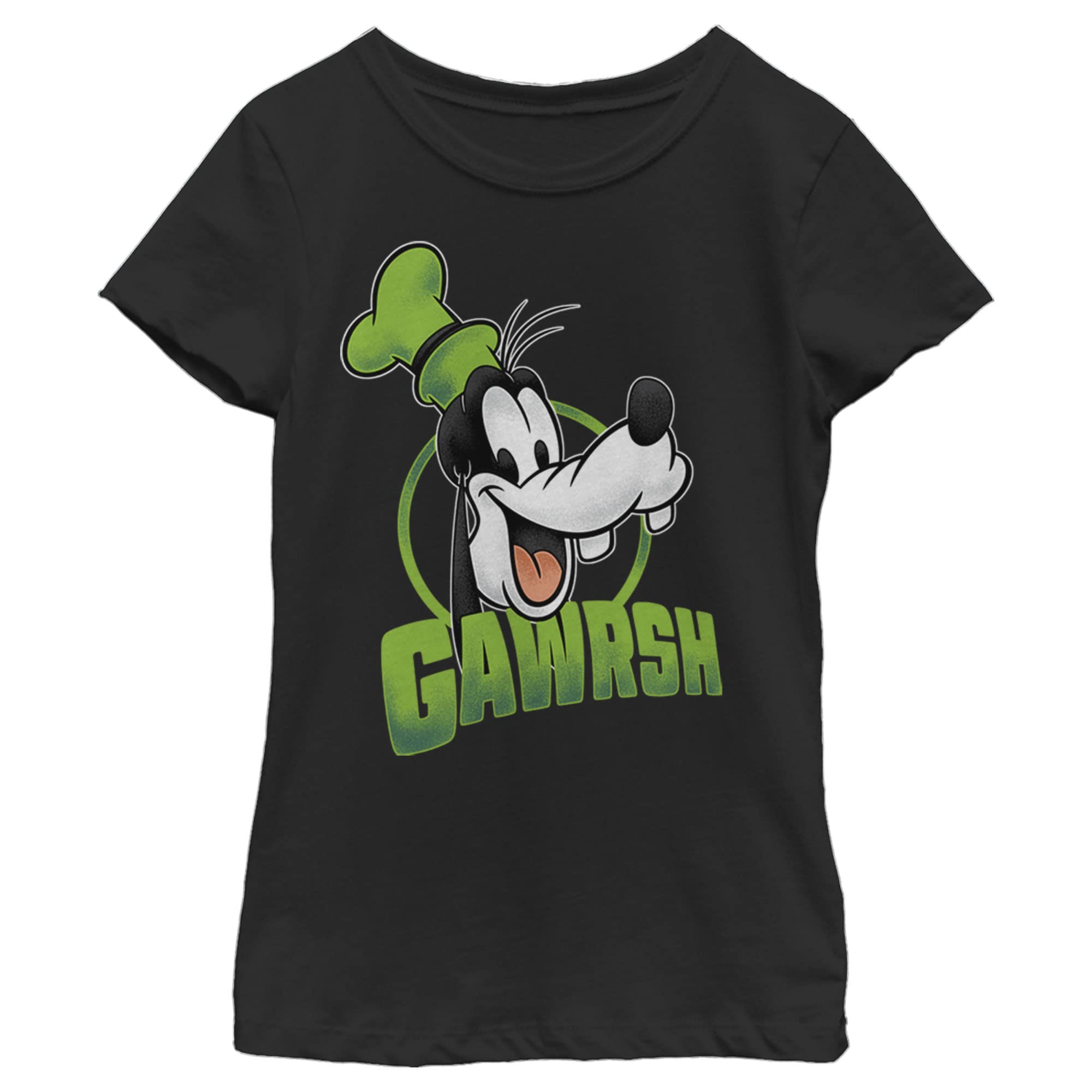 Disney Characters Gawrsh Goofy Girl's Solid Crew Tee