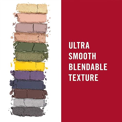 Miniatura 6 de Rimmel London Magnif'Eyes Paleta de sombras de ojos, 12 tonos, fórmula mezclable, versátil, 010, tormenta eléctrica, 0.5 onzas