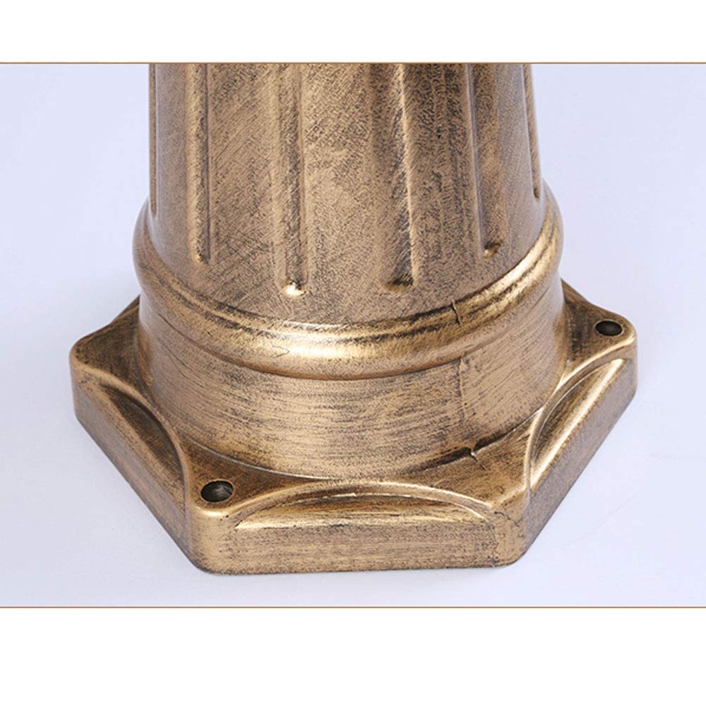 Farolas para Exteriores, Farolas para Exteriores, Farolas para Exteriores, Farolas De Un Solo Cabezal, Farolas Ip56, Impermeables, De Aluminio Antioxidante, para Césped,(Bronce-Altura 220Cm)