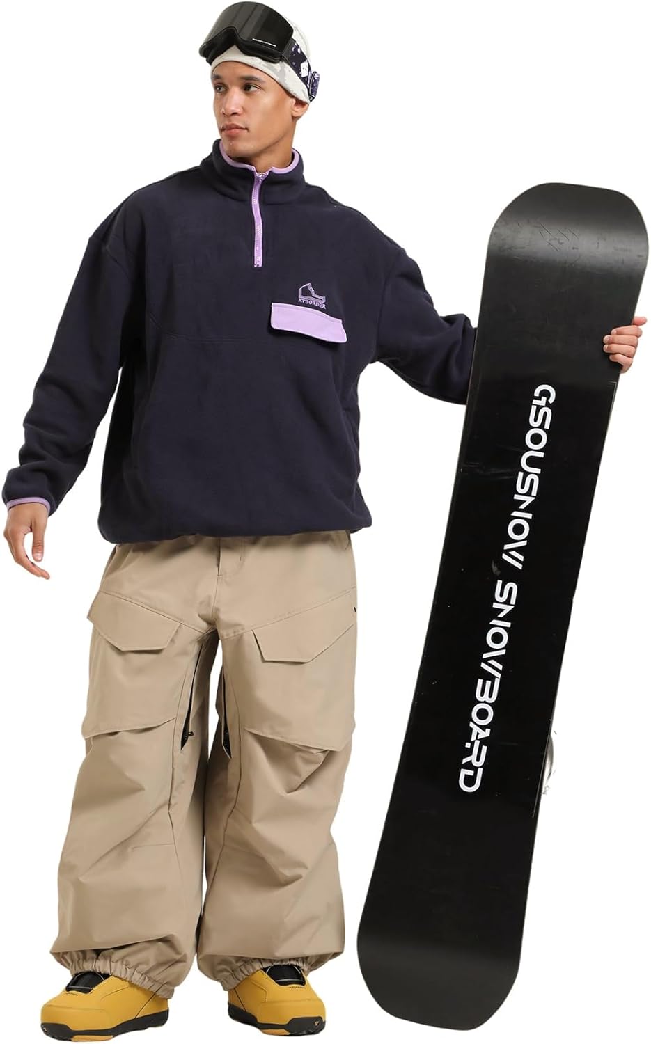 GSOU SNOW Men Snow Pants Baggy Snowboard Pants Women Ski Pants Sport Insulated Loose Waterproof Windproof Winter Hiking Warm - Image 7