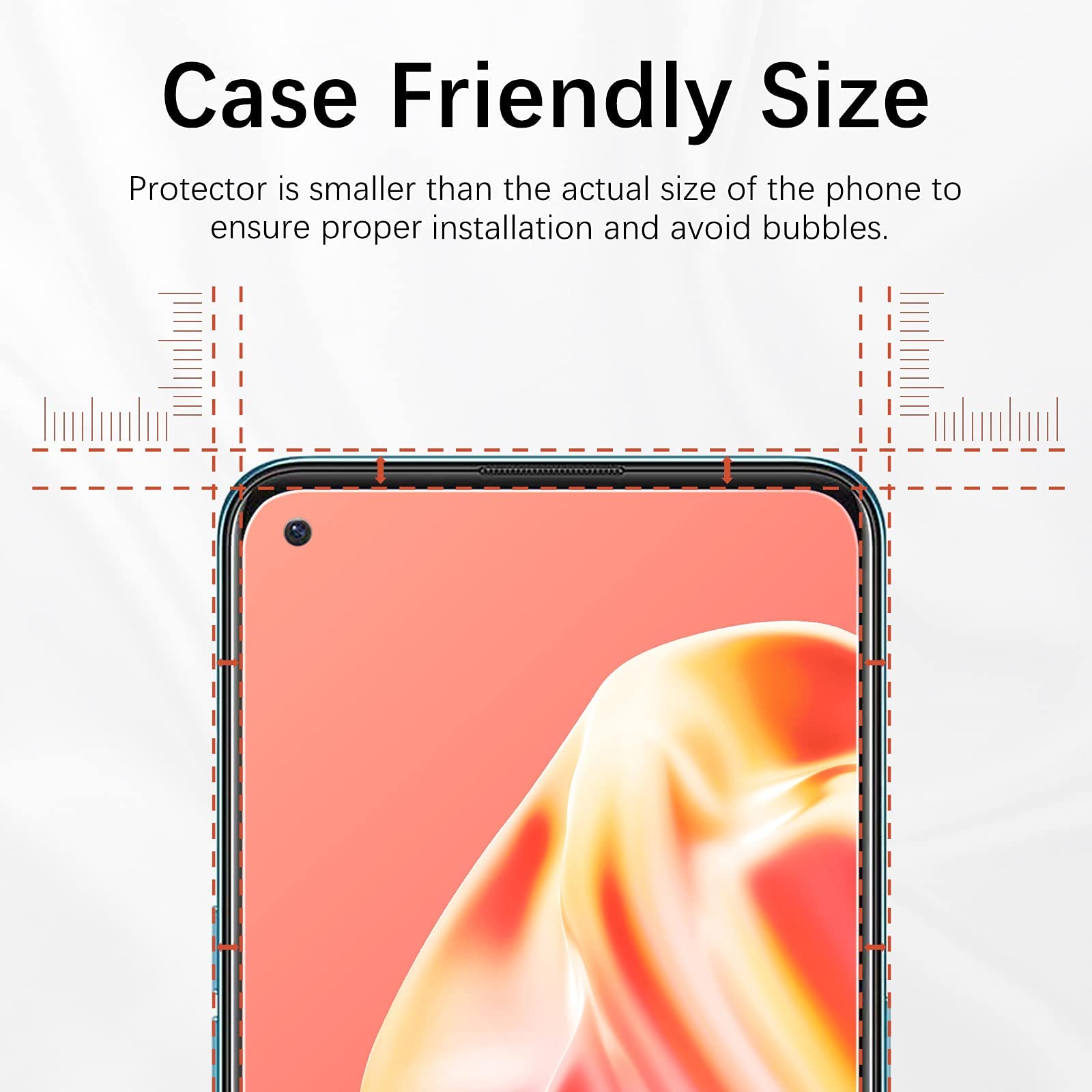 2 Vetri Temperati 9H Per Oppo A74 4G E A94 5G – 0,33 Mm HD, Installazione Senza Bolle E Alta Sensibilità