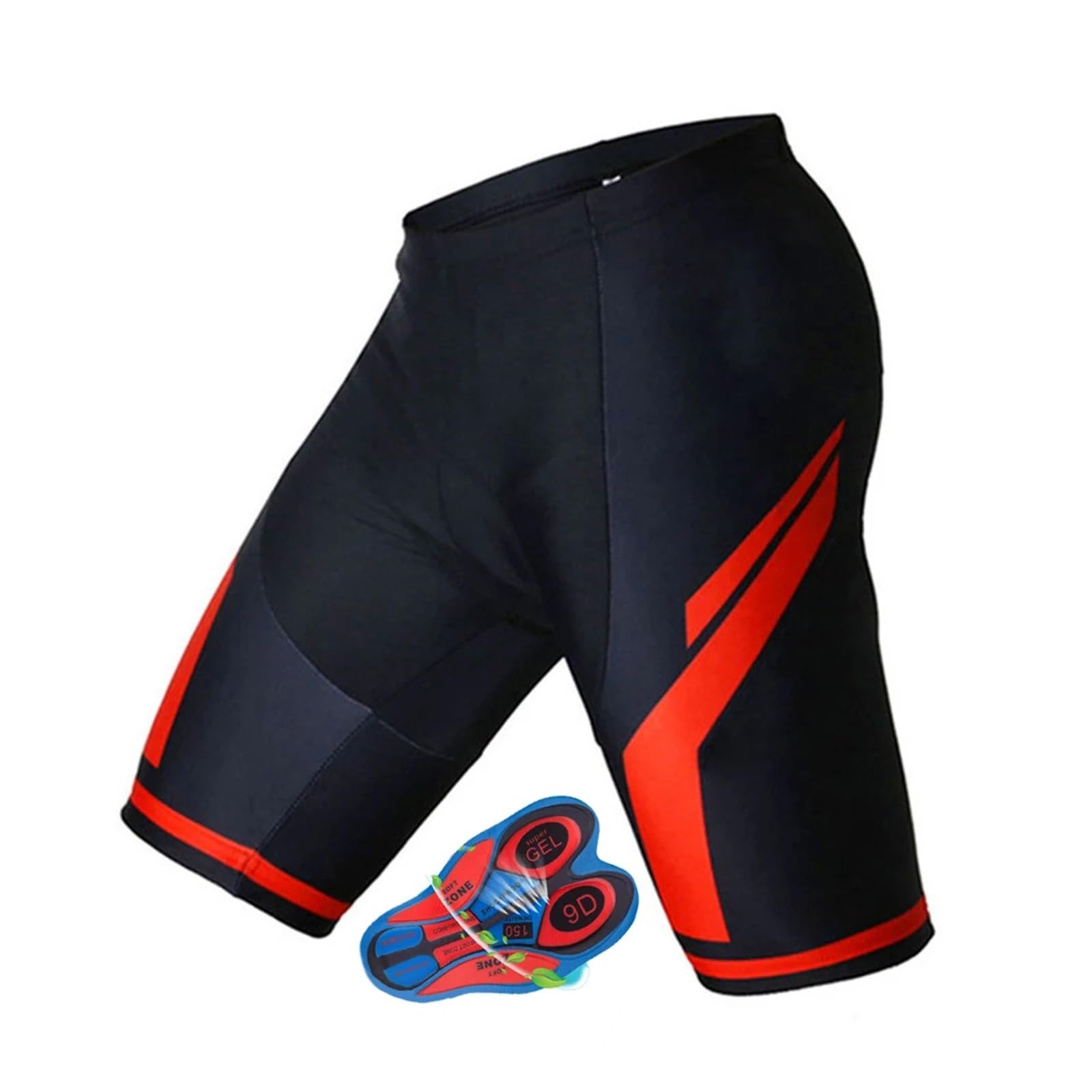 GOFDASY Men Cycling Shorts Summer Cycling 9D Padded Shorts Bicycle Short Tights Pants Mountain Bike Breathable Shorts(4,XL)