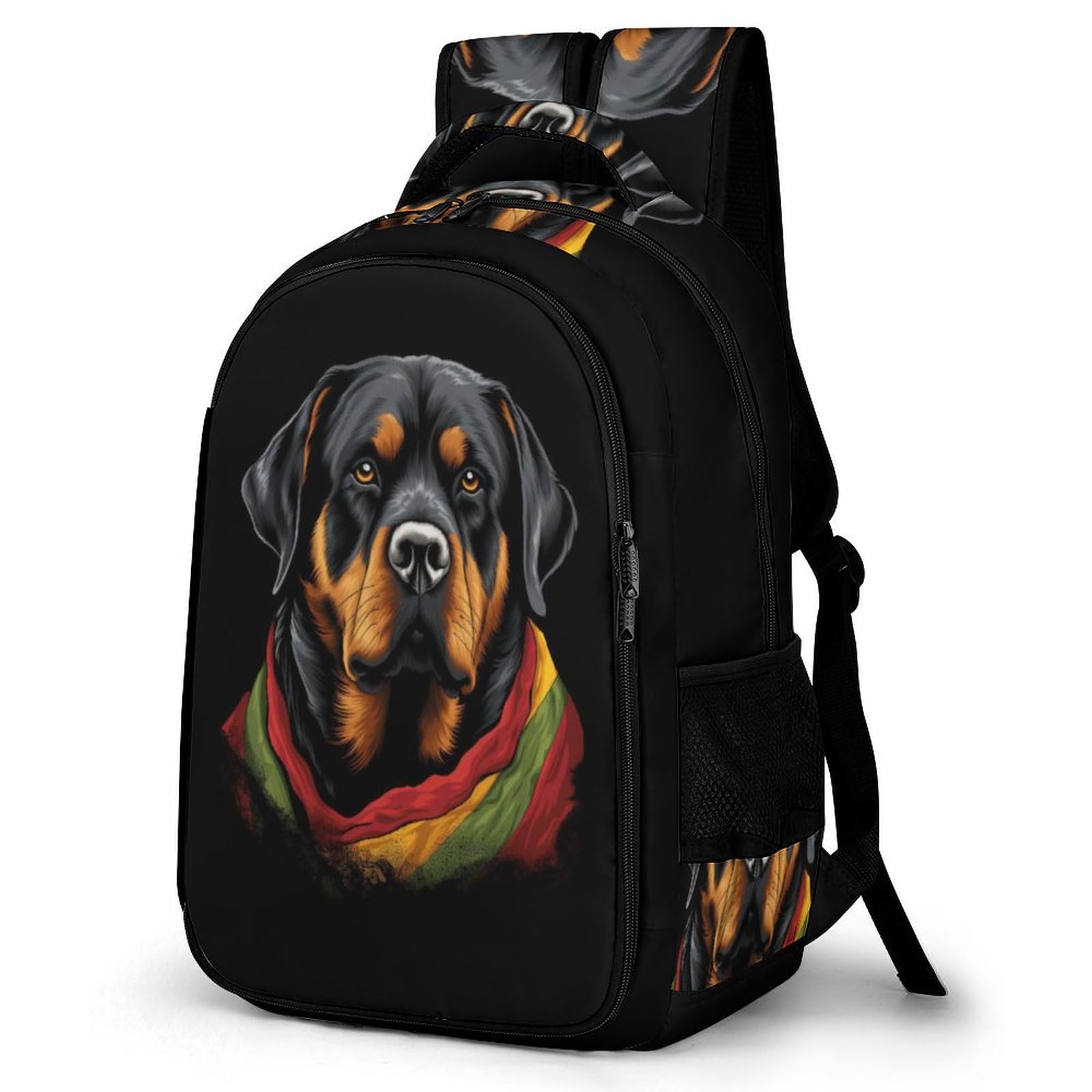 Tpisli Boys Style-19-1 Kids Backpack, Rottweiler Backpack For And Girls, Children's Animal Dog Rucksack Toddler School Backpack Bookbag For Kindergarten With Bottle Pockets