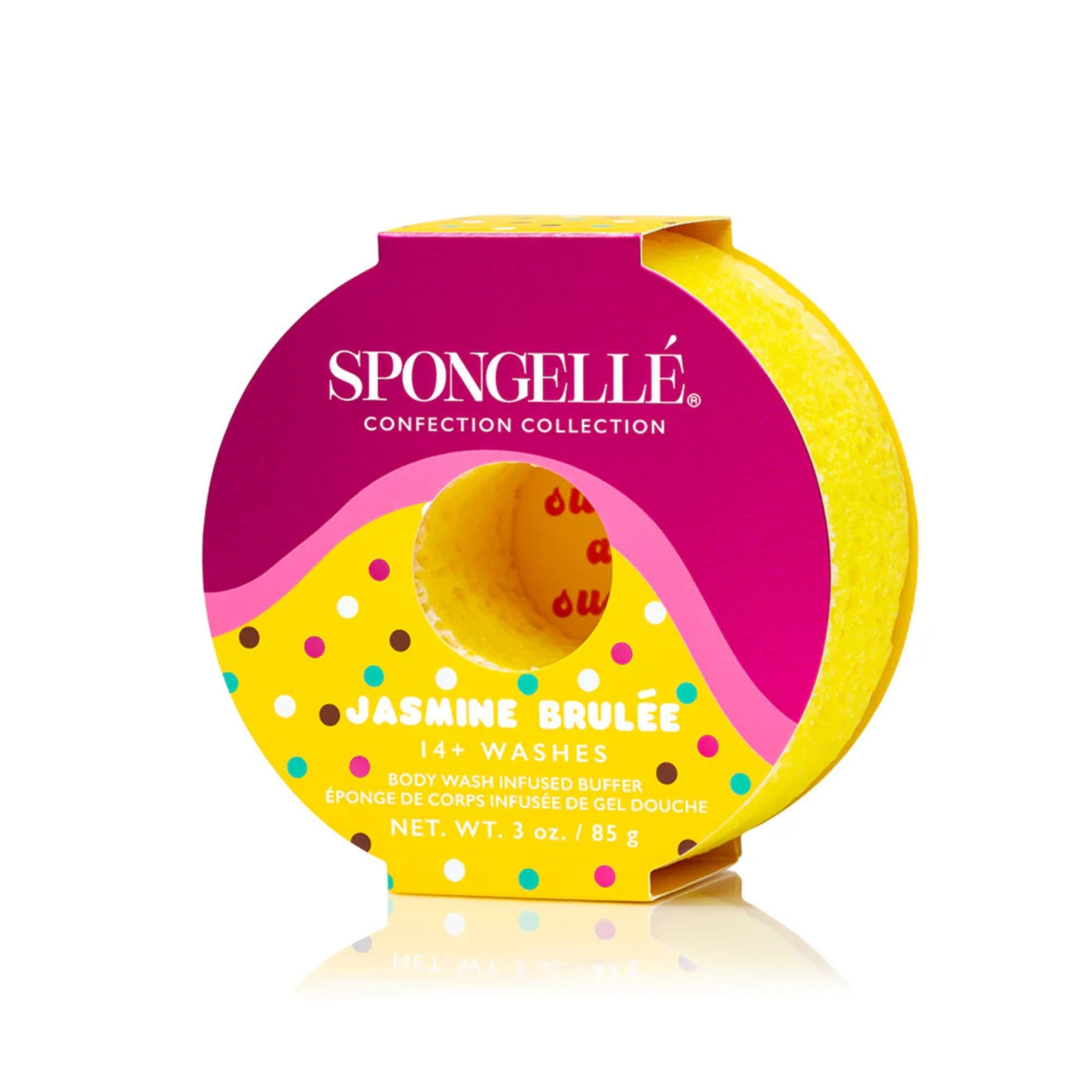 Spongellé Confection Collection - Jabón corporal impregnado, Jasmine Brûlée