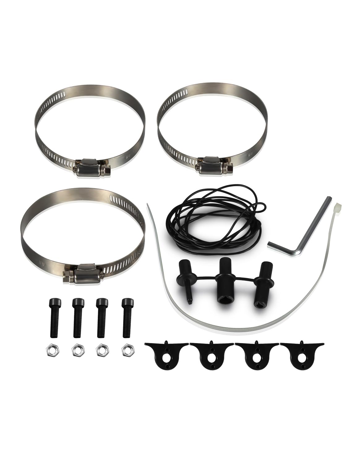 Universal Sportluftfilter Auto,76mm 3 Zoll Universal Luftkühlung Lufteinlassfilter Kit,Kaltluft Ansaugfilter,Kaltluft Ansaugrohr Kit,Kaltluftansaugschlauch