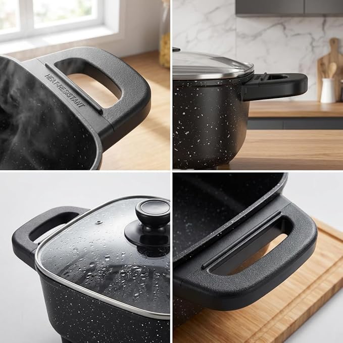 Sartén Eléctrico Antiadherente 8 Pulgadas 1000W Control Temperatura miniatura 6