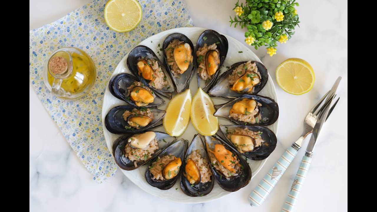 Elazvibes - Eingelegte Muscheln in Sonnenblumenöl mit Knoblauch, Nelken & Pfeffer – Mediterrane Spanische Art, Feinkost, Gourmet-Snack