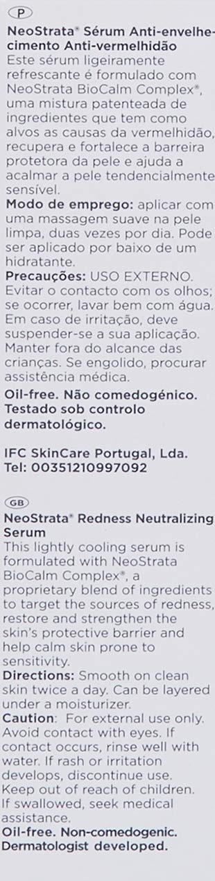 NeoStrata Restore Siero Neutralizzante Anti-Rossore, 29 g