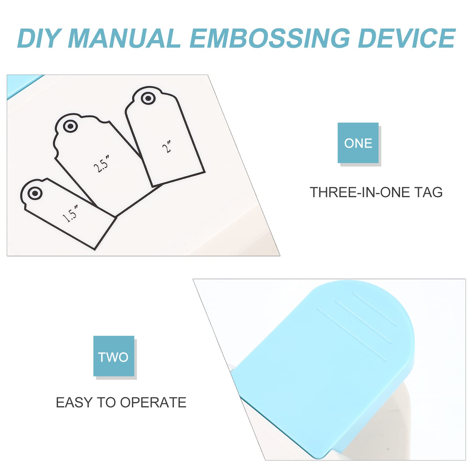 DOITOOL Fustellatrice per Etichette e Cartoncini Macchina da Punzonare Artigianale per Scrapbooking Realizzazione Facile Etichette Pulite in Diverse con Materiali Resilienti
