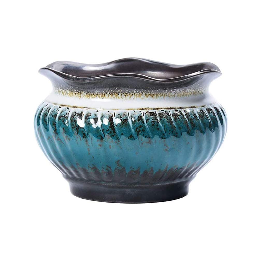 kreatywna szmaragdowa doniczka ceramiczna dużego kalibru zielone rośliny doniczka ceramiczna wewnętrzna mięsista roślina duże bonsai wisząca orchidea zielona rzodkiewka doniczka na mięso