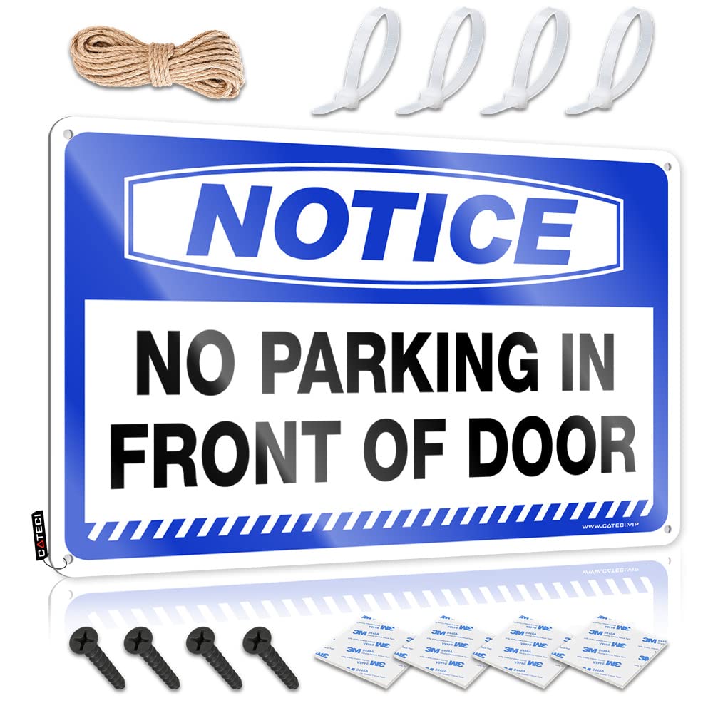 Sign For Bedroom Door Notice No Parking In Front Of Door Tin Sign Man Cave Signs Vintage Funny Cave Man Bar(30X40CM)