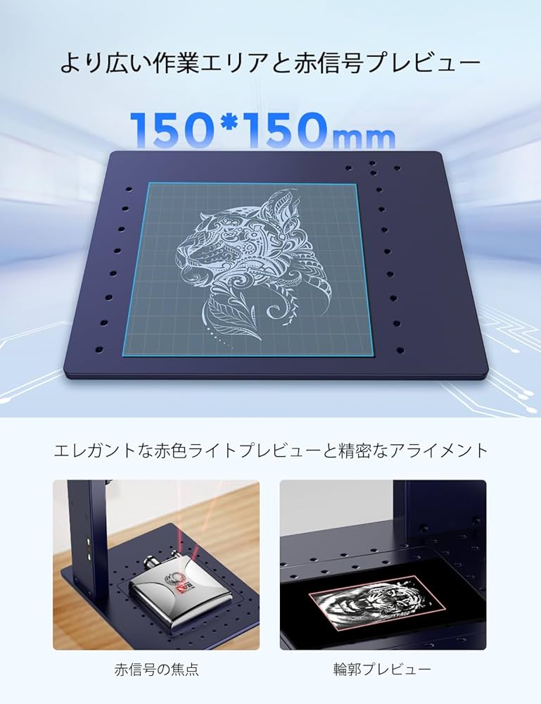 GWEIKE G2 Max 50W ファイバーレーザー　箱付き　レーザー彫刻 Amazon.com: GWEIKE G2 Max 50W Fiber Laser Engraver with 3D