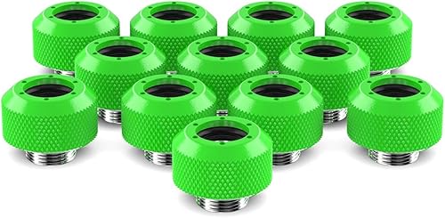 PrimoChill 12 pulgadas Rigid RevolverSX Series - Paquete de 12 - Verde UV