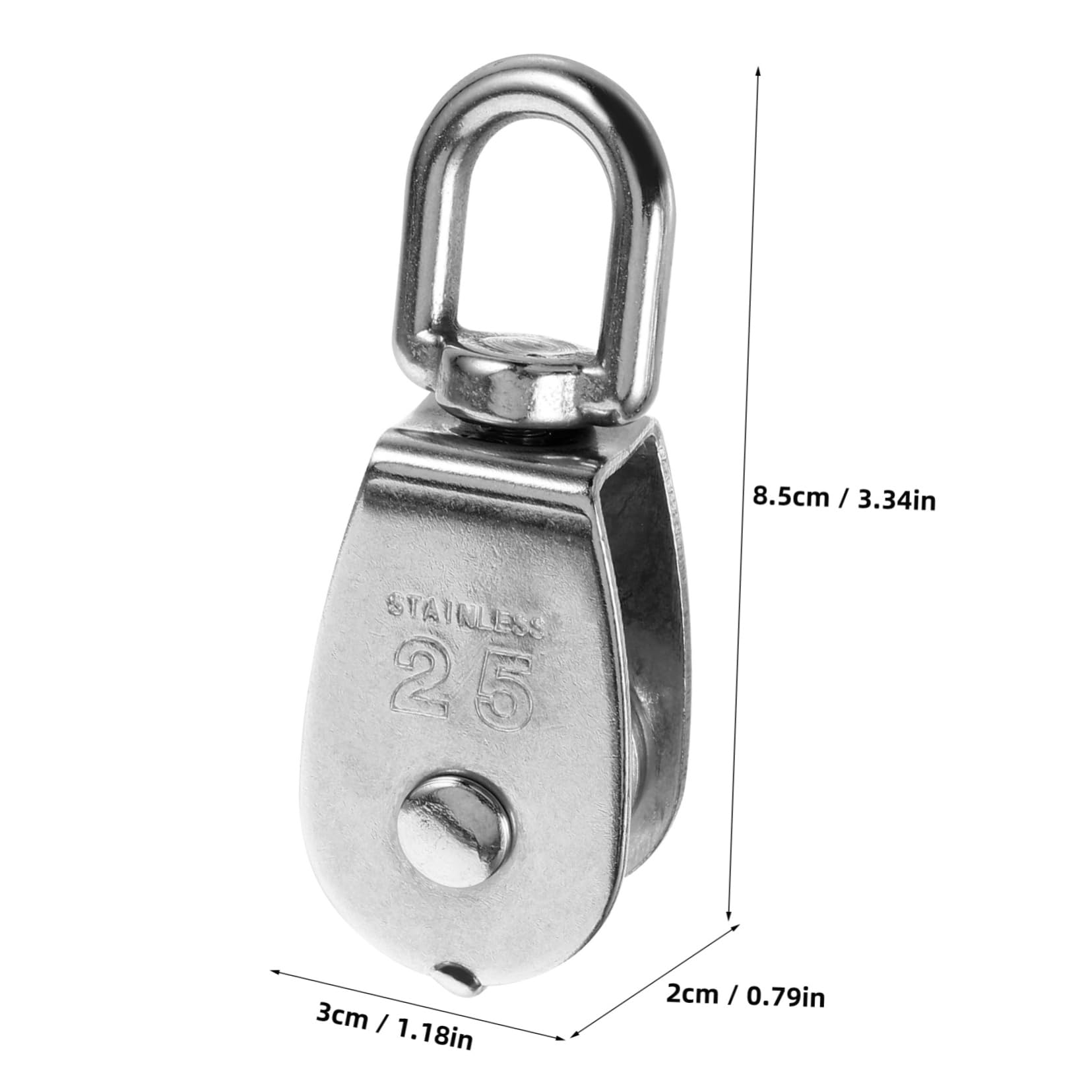 BELLIFFY Cable Pulley Wheel Bearing 2pcs Mini Pulley for Safe Lifting and Multi-Functional Use in Constructi