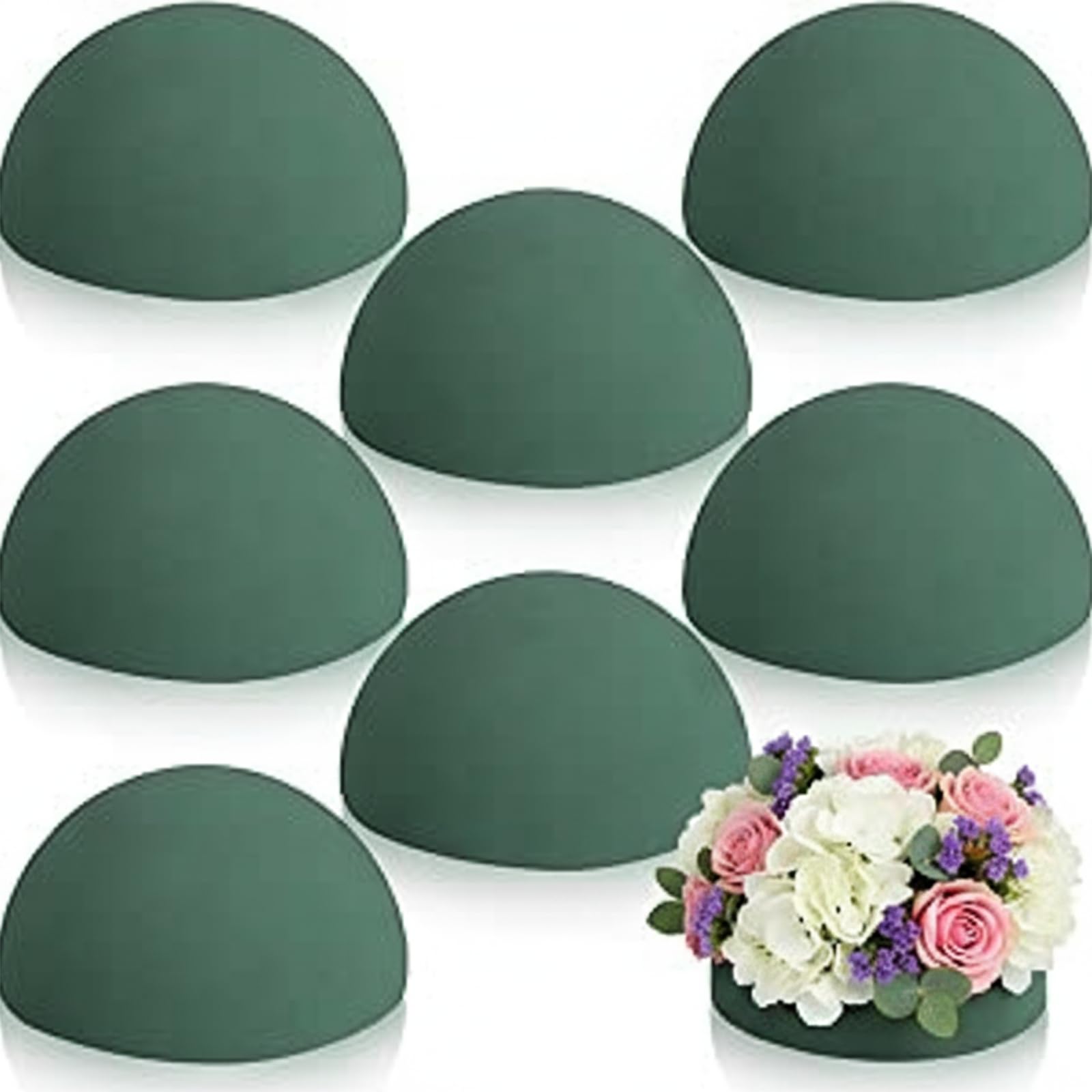 Photo 1 of Shihanee 8 Pcs Half Ball Floral Dry Foam