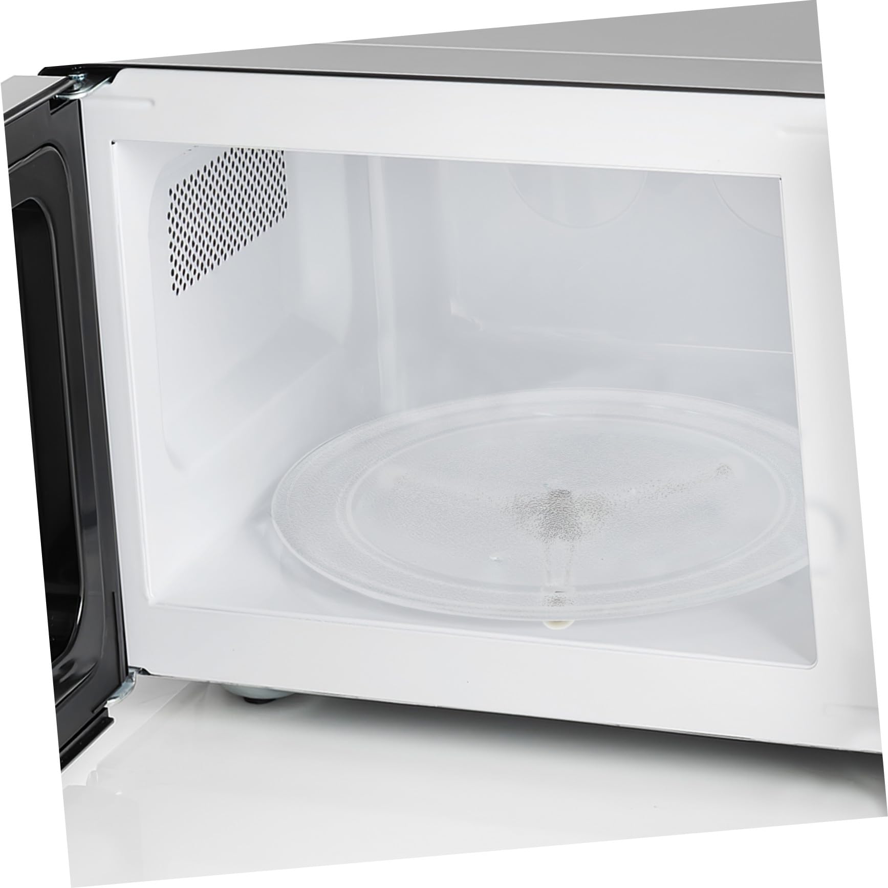 SEWACC Microwave Glass Turntable Replacement Plate Heat-resistant Glass Tray With Silent Roller Ring Support For Even Cooking In Microwave Ovens