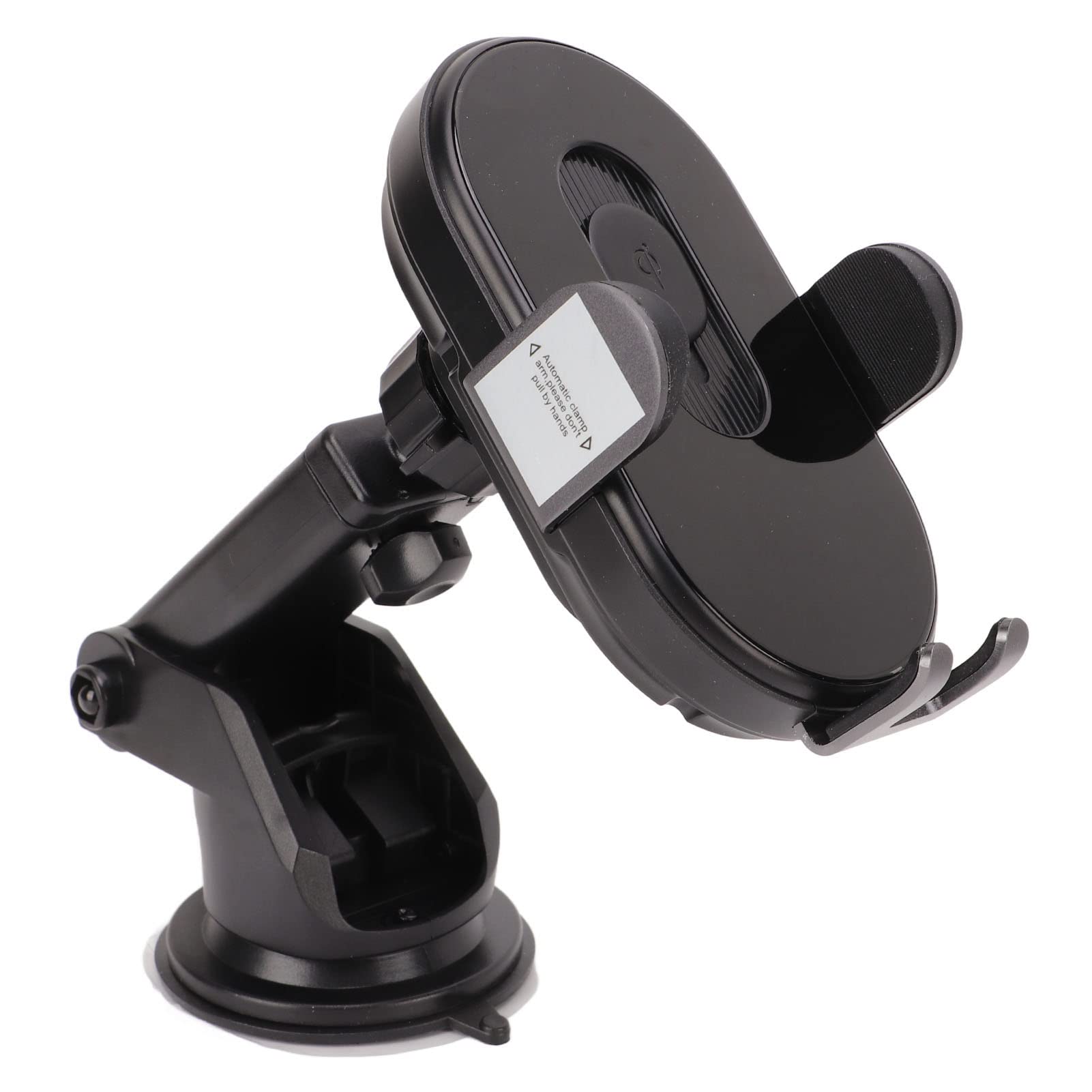 Cargador de Coche inalámbrico y Soporte de teléfono de alimentación rápida de 15 W Apto para 12 13, Base de identificación de Bobina automática Negra Estable, Soporte de teléfono